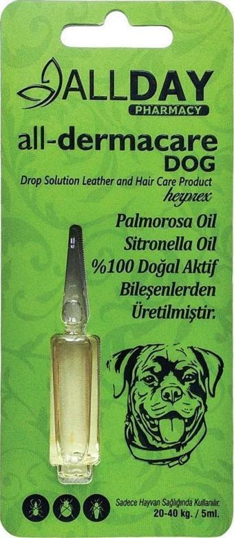 ALLDAYY All-Dermacare Köpeki Bitkisel Dış Parazit Koruyucu 20-40 Kg 5 Ml