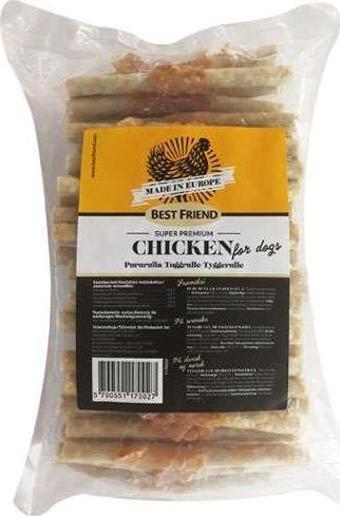 Best Friends Chicken Tavuk Eti Burgulu Sticks Köpek Ödülü (60Lı Paket)