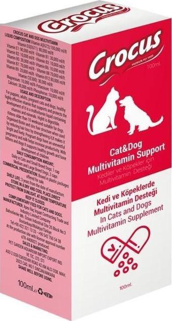 Crocus Kedi Köpek Multivitamin Destek 100ml