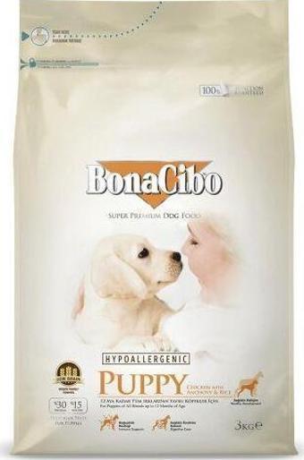 Bonacibo Puppy Tavuklu ve Balıklı Yavru Köpek Maması 3 kg