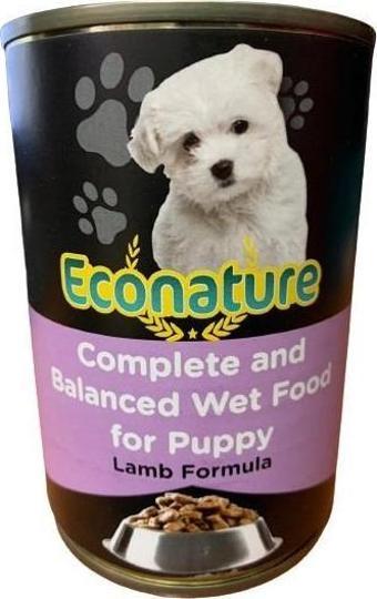 Econature Puppy Lamb Kuzu Etli Yavru Köpek Konservesi 400 Gr