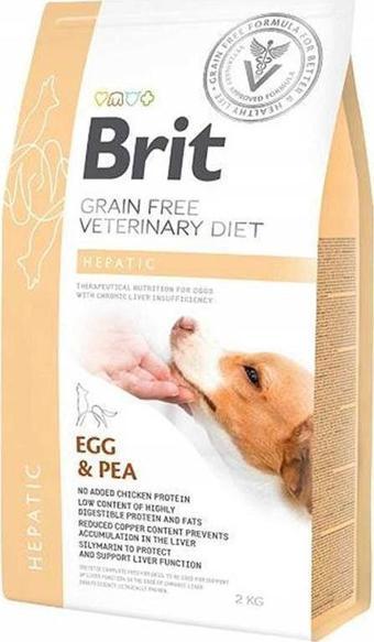 Brit Veterinary Diet Hepatic Karaciğer Yetmezliği olan Köpekler için Tahılsız Köpek Maması 2 kg