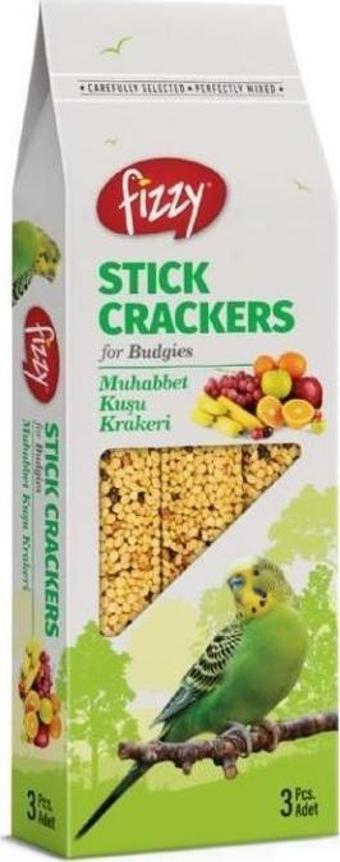 Fizzy Meyveli Muhabbet Kuşu Krakeri 3'lü