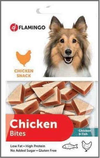 Flamingo Chicken Bites Tavuk ve Balık Etli Köpek Ödülü 85 Gr