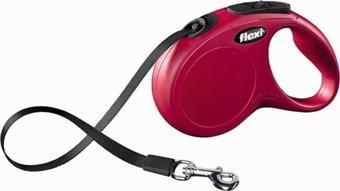 Flexi New Classic XS Otomatik Tasma 3 Mt Şerit Kırmızı