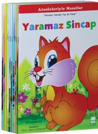 Atasözleriyle Masallar Seti - 10 Kitap Takım - Emine Korkmazer - Ema Çocuk