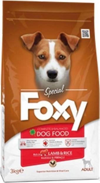 Foxy 25/15 Kuzu Etli Yetişkin Köpek Maması 3 Kg