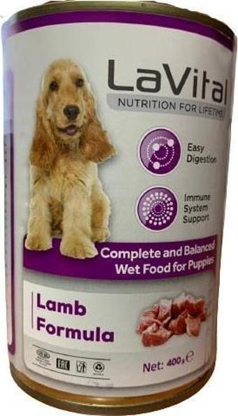 LaVital Püre Puppy Lamb Kuzu Etli Yavru Köpek Konservesi 400 Gr