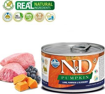 N&D Balkabaklı Kuzulu Yaban Mersinli Köpek Konservesi 140 gr