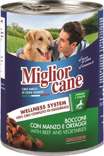 Miglior Cane Biftekli Sebzeli Köpek Konserve Maması 405 Gr