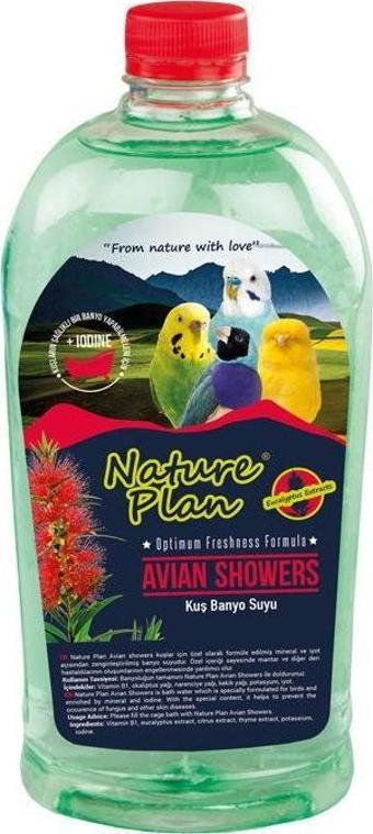 Nature Plan Avian Showers Kuş Banyo Suyu 1000 ml