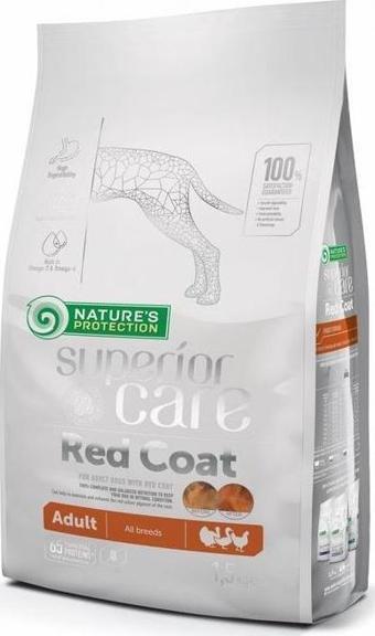 Nature's Protection Kırmızı Tüylü Kümes Hayvanlı  Köpek Maması 1,5 Kg