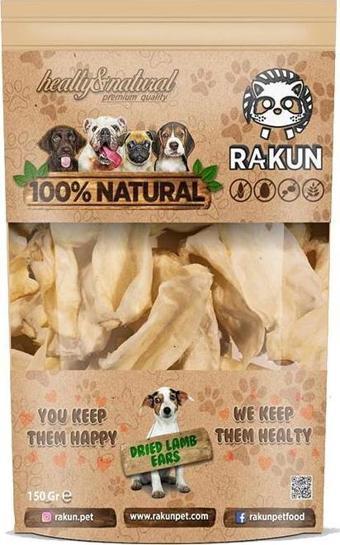 Rakun Kuzu Kulak Köpek Ödülü 150 Gr