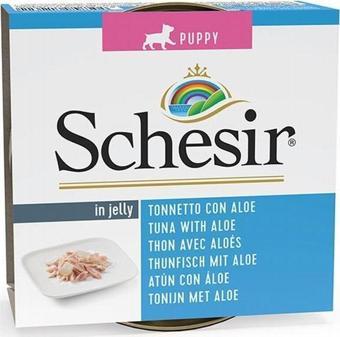 Schesir Ton Balıklı ve Aloe Veralı Jelly Yavru Köpek Konservesi 150 Gr
