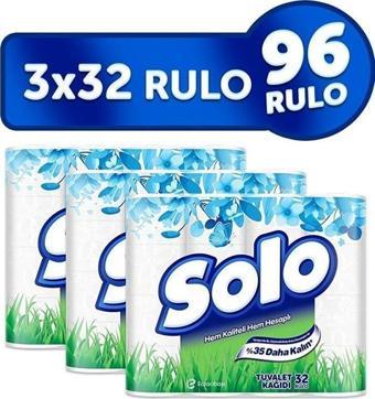 Solo Tuvalet Kağıdı 96 Rulo (32x3 Rulo)