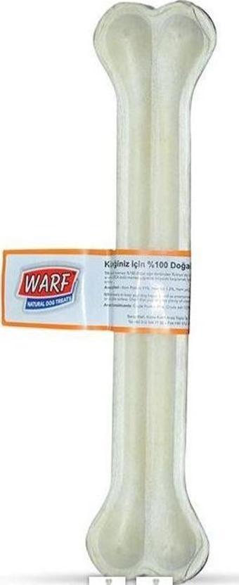 Warf Beyaz Sığır Derisi Köpek Kemiği 30 cm 300 gr