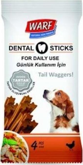 Warf Dental Tavuk Etli Köpek Ödül Çubuk 4"lü Paket