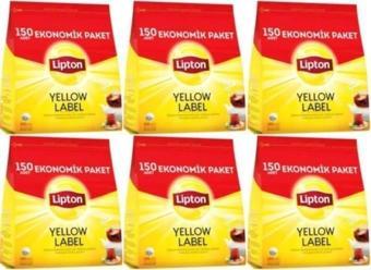 Lipton Yellow Label Demlik Siyah Poşet Çay 150 Adetli 6 Paket