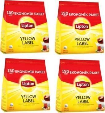 Lipton Yellow Label Demlik Siyah Poşet Çay 150 Adet 4 Paket