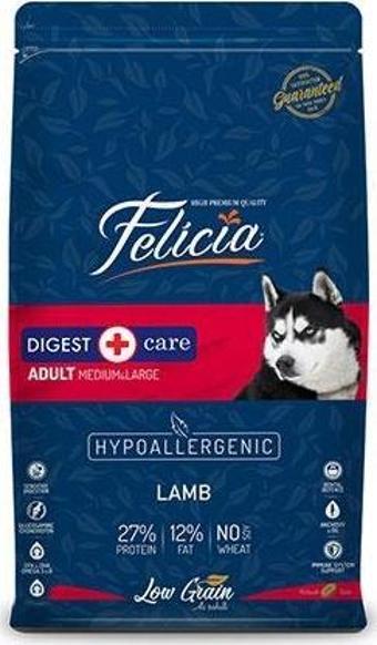 Felicia Hypoallergenic Medium Large Kuzulu Düşük Tahıllı Yetişkin Köpek Maması 3 Kg