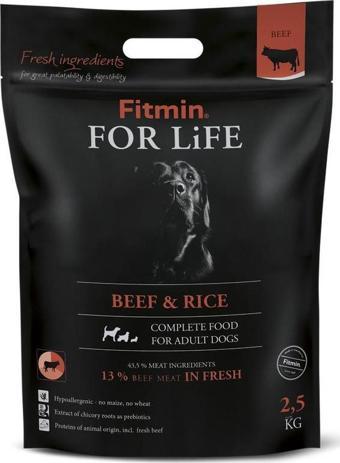 Fitmin For Life %13 Taze Biftek Etli Yetişkin Köpek Maması 2,5 Kg