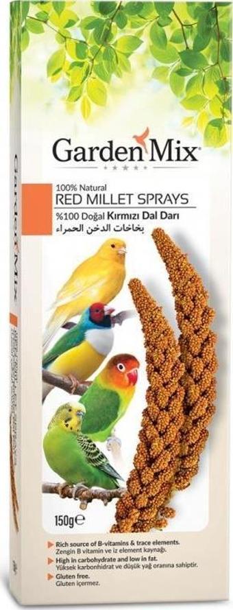 Garden Mix Platin Kırmızı Dal Darı 150 gr