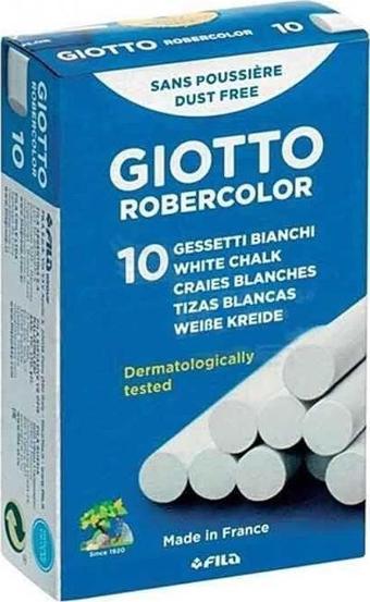 Giotto Robercolor 10'lu Beyaz Renk Tebeşir