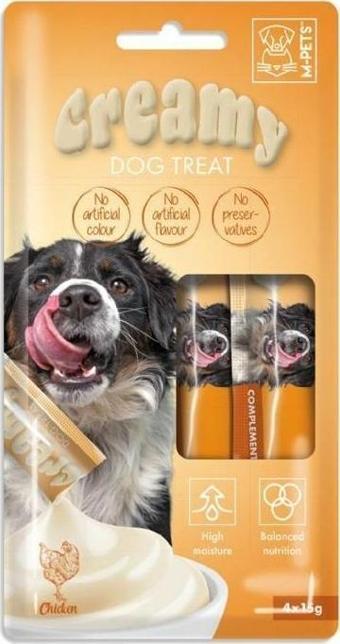 M-Pets Köpek Ödülü Creamy Tavuklu 4 x 15 Gr