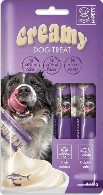 M-Pets Köpek Ödülü Creamy Ton Balıklı 4 x 15 Gr