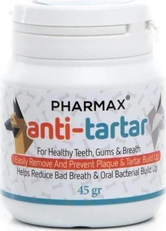 Pharmax Anti-Tartar Kedi Köpek Diş Taşı Ağız Kokusu Giderici 45gr Toz