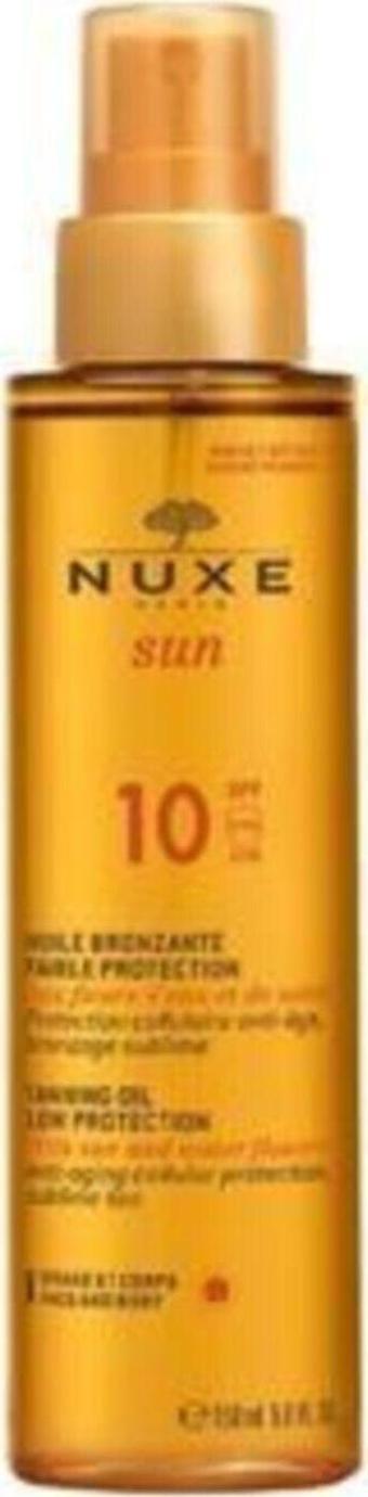 Nuxe Sun Güneş Bronzlaştırıcı Yüz Ve Vücut Yağı Spf 10 150ml