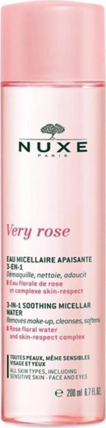 Nuxe Very Rose 3 In 1 Nemlendirici Temizleme Suyu 200 ml