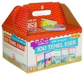 100 Temel Eser Seti - 4567 ve 8. Sınıflar İçin (40 Kitap Takım) - Kolektif  - Ema Genç