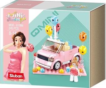 Sluban Mini Handcraft Party Car Pembe Yapım Seti