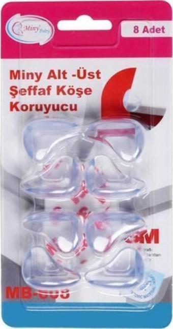 Miny Baby Miny Şeffaf Köşe Koruyucu - 8 'li