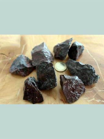 Kahverengi Obsidiyen (obsidyen) Taşı Ham Parça