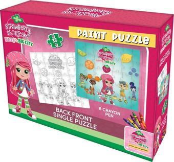 Çilek Kız Boyamalı Puzzle 