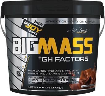 Bigjoy Mass Gh Factors 3 Kg Çikolatalı Gainer
