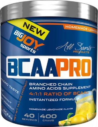 Bigjoy Sports Bcaapro Bcaa Ev Limonatası Aroma 400gr 4:1:1 40 Servis Amino Asit