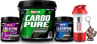 Hardline Carbopure Creatine Creapure 500 gr Glutapure 300 gr Kombinasyonu