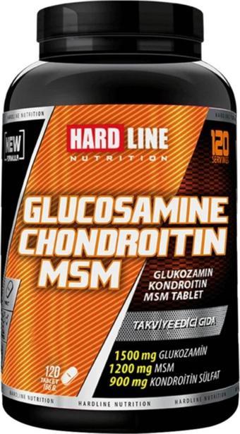 Hardline Glucosamine Chondroitin Msm 120 Tablet Glukozamin