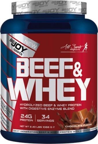 Bigjoy Sports Protein Tozu Big Hidrolize Beef & Whey Protein Çikolata Aroma 1088g