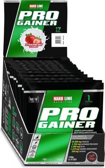 Hardline Progainer 17 şase (tek kullanımlık 100 gr) karbonhidrat