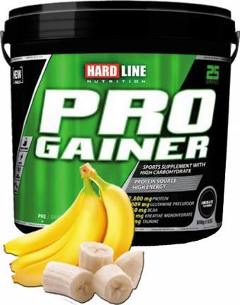 Hardline Progainer Muzlu Muz 5000 gr Gainer  Hacim Kütle Kas Artırma Tozu