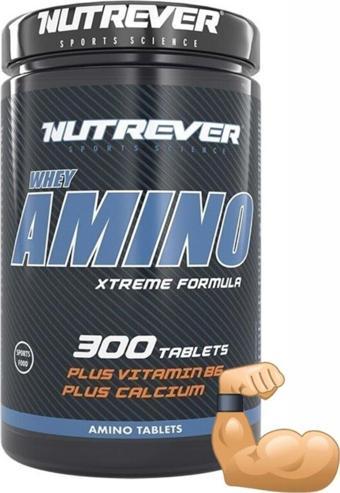 Nutrever Whey Amino 300 Tablet Aminoasit Bcaa Kas Artırıcı Güçlendirici Takviye Gıda