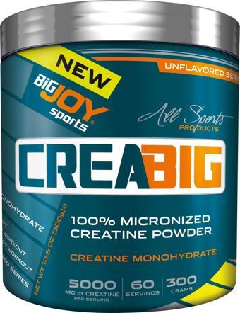 BigJoy CreaBig Micronized Creatine Powder 300 gr %100 Mikronize Kreatin Amino Asit