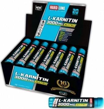 Hardline L-karnitin Matrıx 3000 Mg 20 Ampül