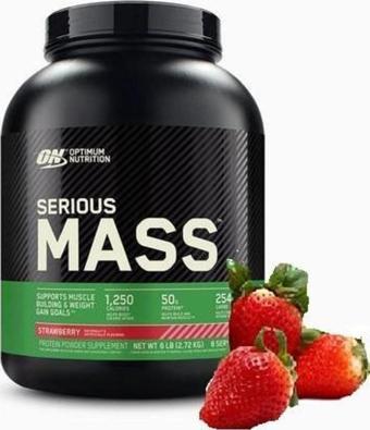 Optimum Nutrıtıon Serıous Mass Strawberry 6 Lb ( Çilek )