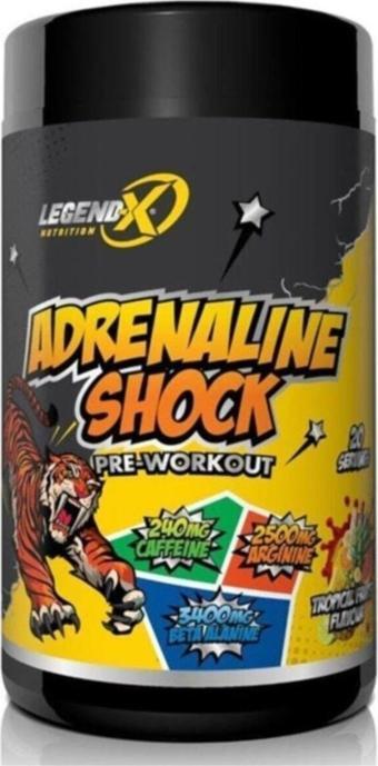LEGEND-X Adrenaline Shock Pre Workout 300 Gr - Tropikal Meyveler Aromalı