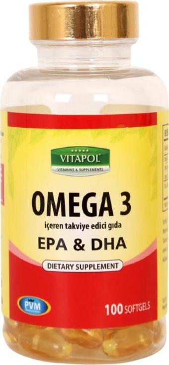 Vitapol Omega 3 1000 Mg Balık Yağı 100 Softgel